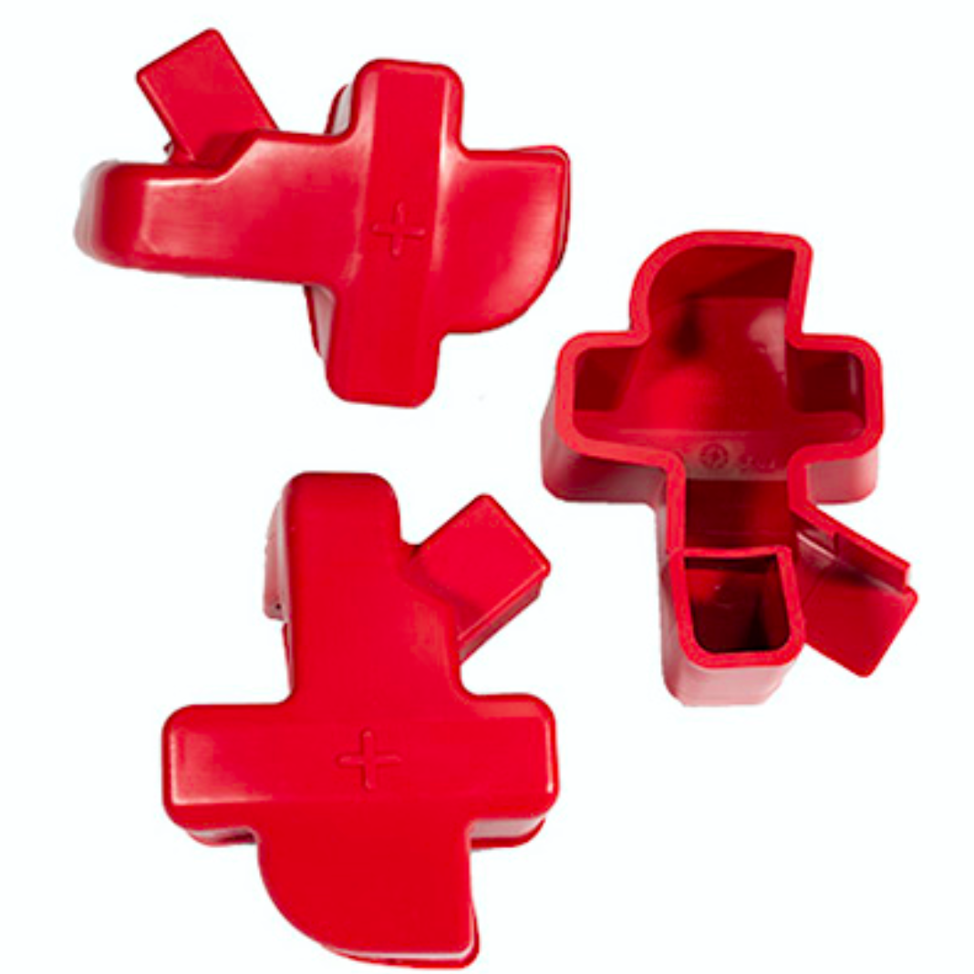 Details about   Battery Terminal Insulating Rubber Protector Covers for 20x10mm Red Black 1 Pair 